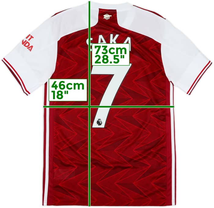 2020-21 Arsenal Home Shirt Saka #7 - 10/10 - (S)