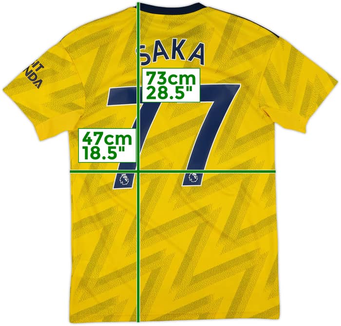 2019-20 Arsenal Away Shirt Saka #77 - 10/10 - (S)