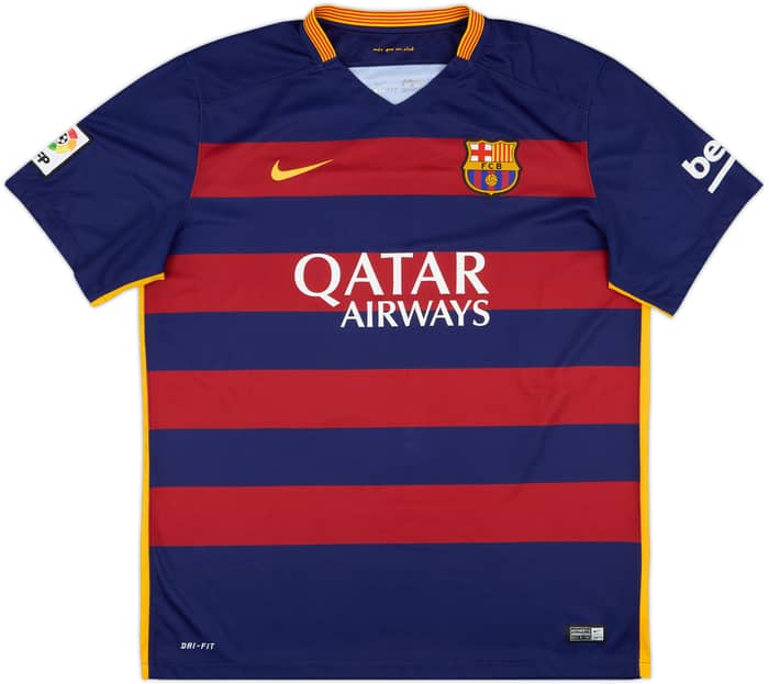 2015-16 Barcelona Home Shirt Neymar Jr #11 - 8/10 - (XL)