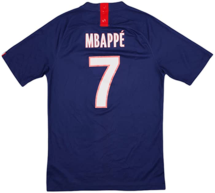 2019-20 Paris Saint-Germain Home Shirt Mbappe #7 - 5/10 - (S)