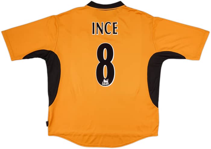 2002-04 Wolves Home Shirt Ince #8 - 8/10 - (XL)