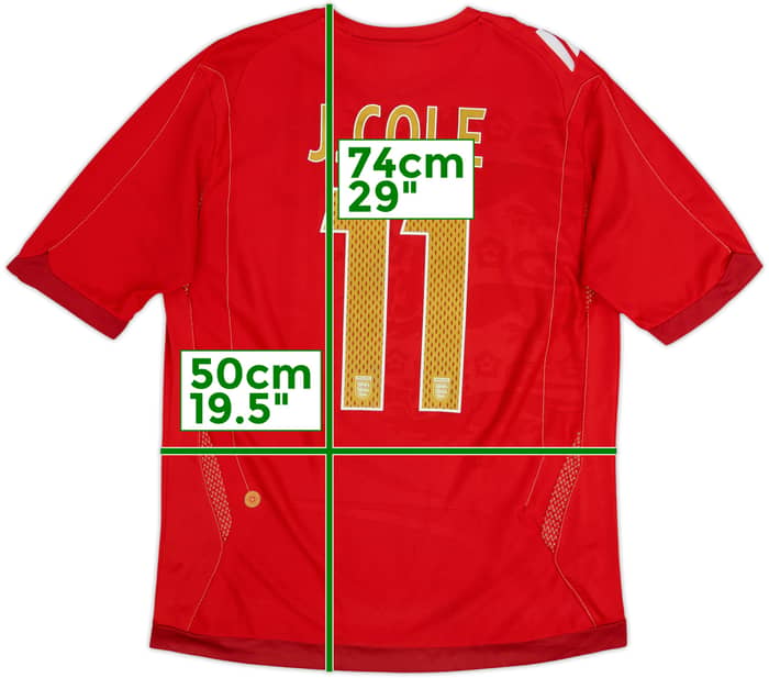 2006-08 Inglaterra Visitante Camiseta J.Cole #11 - 5/10 - (L)