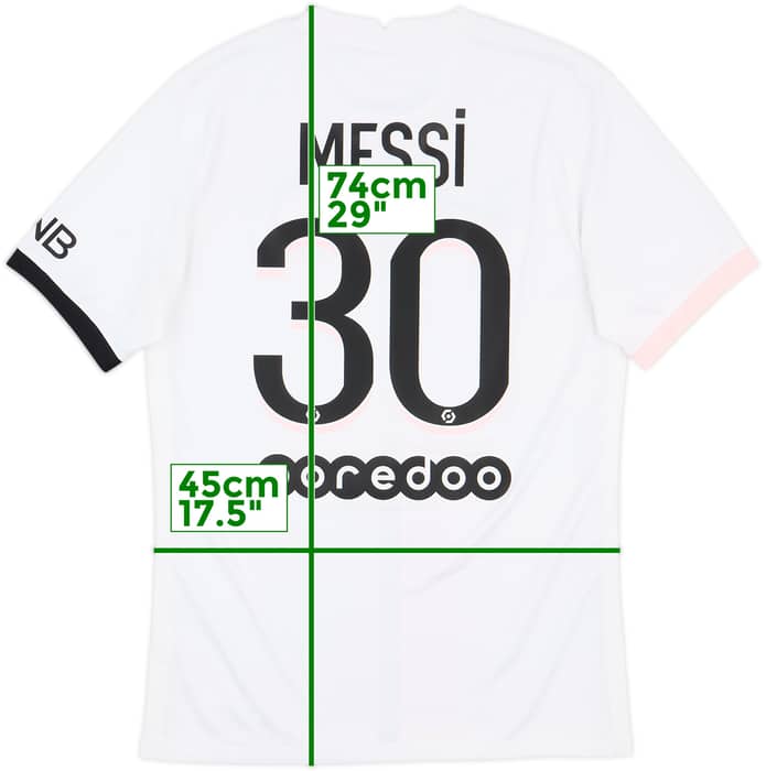 2021-22 Paris Saint-Germain Away Shirt Messi #30 - 5/10 - (S)