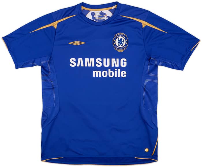 2005-06 Chelsea Centenary Home Shirt Drogba #15 - 6/10 - (L)