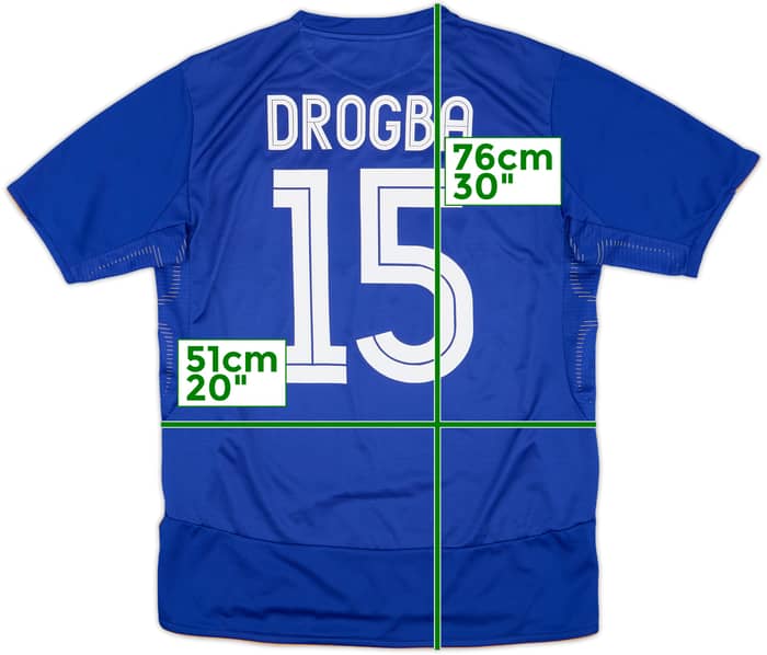 2005-06 Chelsea Centenary Home Shirt Drogba #15 - 6/10 - (L)