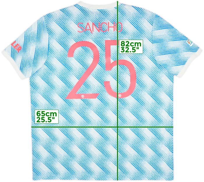 2021-22 Manchester United Away Shirt Sancho #25 - 10/10 - (XXL)