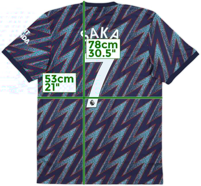 2021-22 Arsenal Third Shirt Saka #7 (M)