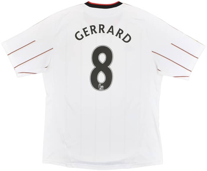 2010-11 Liverpool Away Shirt Gerrard #8 - 5/10 - (XL)