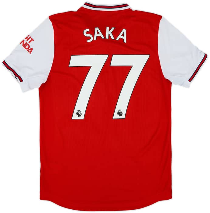 2019-20 Arsenal Authentic Home Shirt Saka #77 - 5/10 - (M)