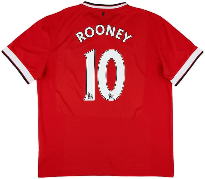 2014-15 Manchester United Home Shirt Rooney #10 - 6/10 - (XL)