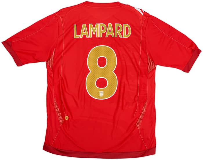 2006-08 England Away Shirt Lampard #8 - 6/10 - (L)