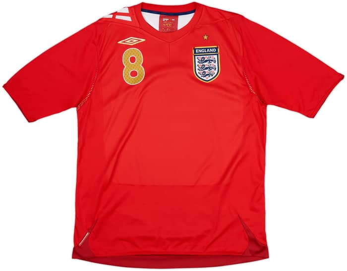 2006-08 England Away Shirt Lampard #8 - 6/10 - (L)