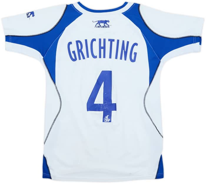 2007-08 Auxerre Home Shirt Grichting #4 - 5/10 - (XL.Boys)