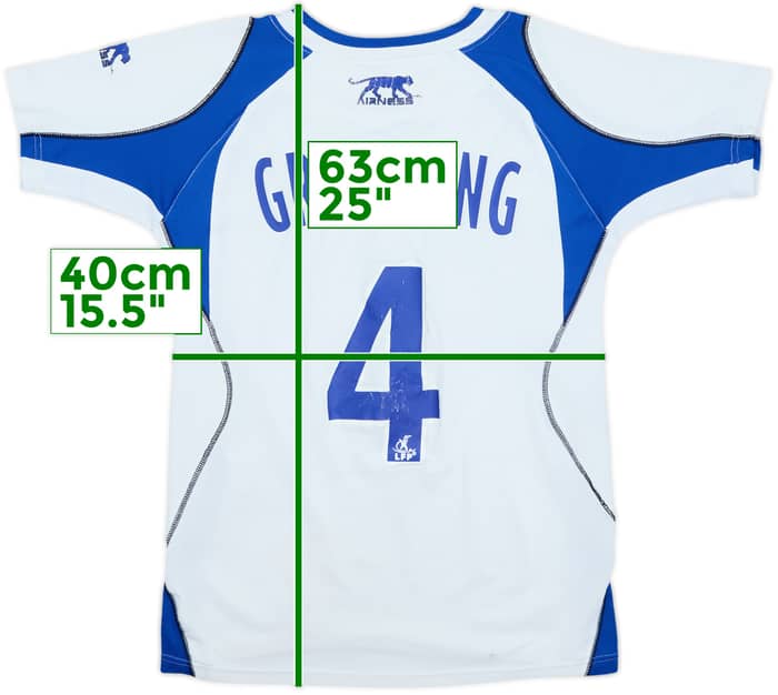 2007-08 Auxerre Home Shirt Grichting #4 - 5/10 - (XL.Boys)