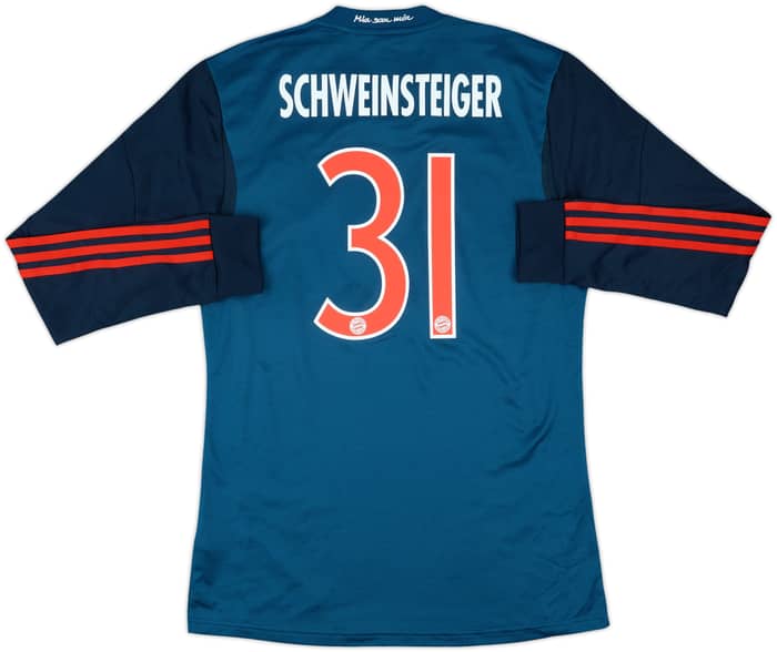 2013-14 Bayern Munich Player Issue Third L/S Shirt Schweinsteiger #31 - 7/10 - (L)