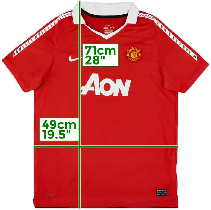 2010-11 Manchester United Home Shirt - 9/10 - (XL.Boys)