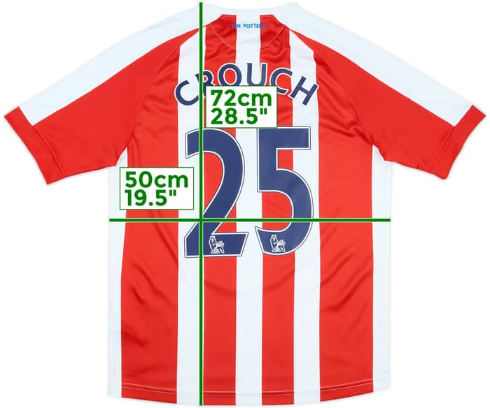 2014-15 Stoke City Home Shirt Crouch #25 - 10/10 - (S)