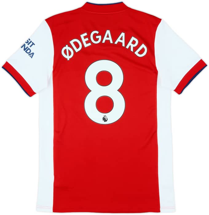 2021-22 Arsenal Home Shirt Odegaard #8 - 8/10 - (S)