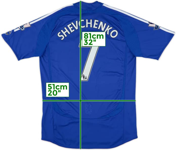 2006-08 Chelsea Home Shirt Shevchenko #7 - 7/10 - (M)