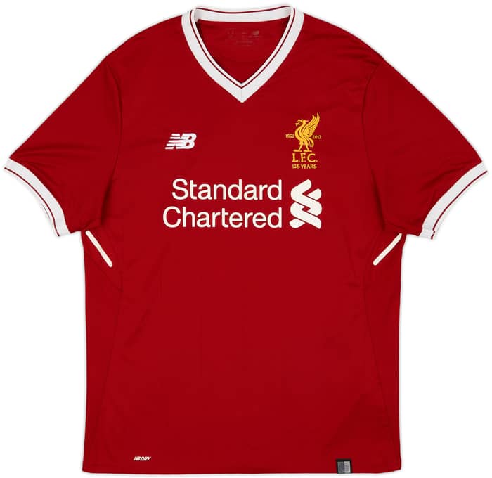 2017-18 Liverpool 125 Years Home Shirt Virgil #4 - 5/10 - (M)