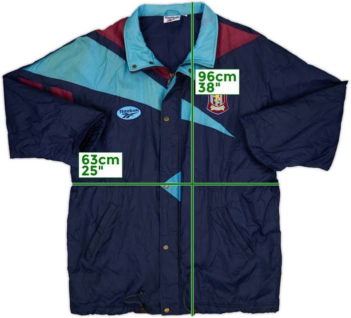 1995-97 Aston Villa Reebok Padded Bench Coat - 6/10 - (XL)