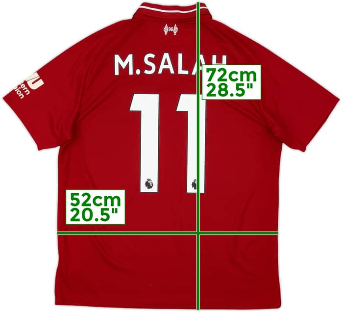 2018-19 Liverpool Home Shirt M.Salah #11 - 7/10 - (XL.Boys)