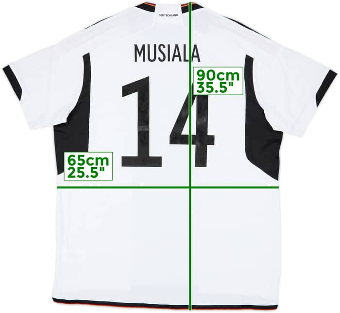 2022-23 Germany Authentic Home Shirt Musiala #14 - 8/10 - (XXL)