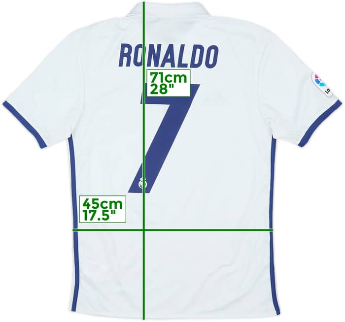 2016-17 Real Madrid Home Shirt Ronaldo #7 - 6/10 - (S)