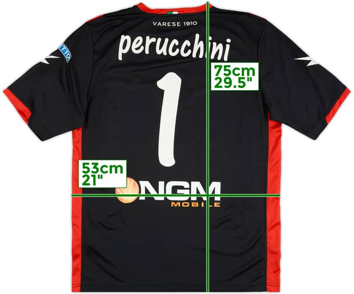 2014-15 Varese Match Issue Third/GK S/S Shirt Perucchini #1