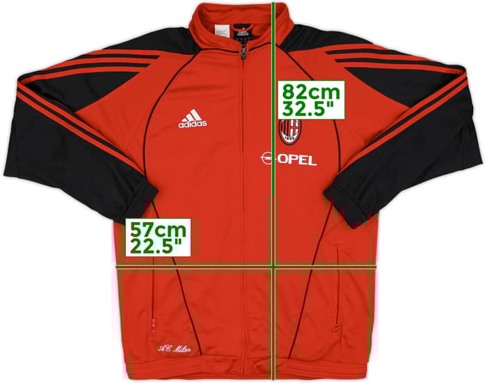 2005-06 AC Milan adidas Track Jacket - 9/10 - (M)