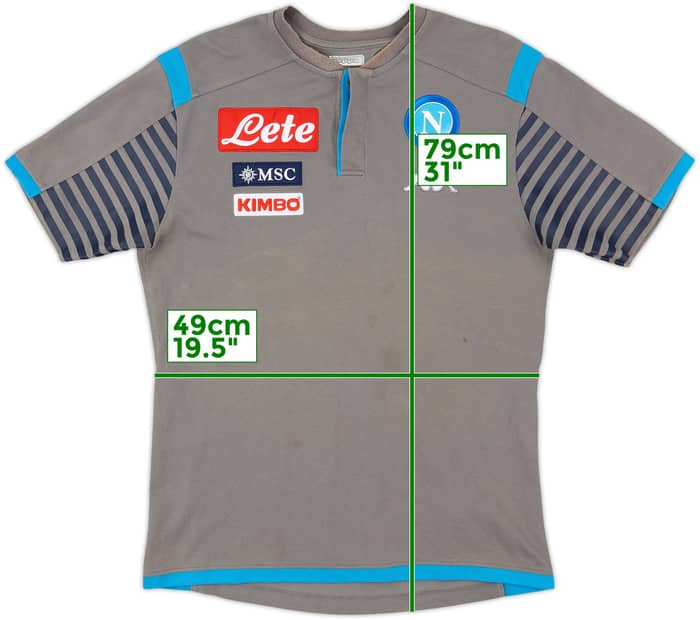 2017-18 Napoli Kappa Polo Shirt - 5/10 - (XL)