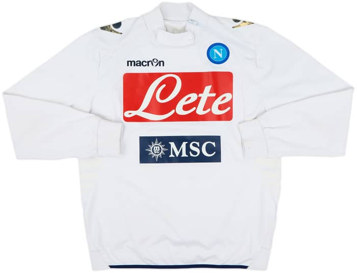 2013-14 Napoli Macron 1/4 Zip Drill Top - 5/10 - (M)