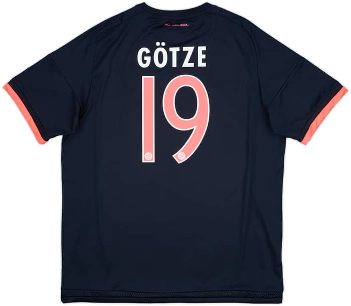 2015-16 Bayern Munich Third Shirt Gotze #19 - 10/10 - (XL)