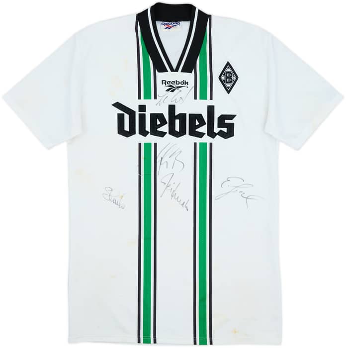 1996-97 Borussia Monchengladbach Signed Home Shirt - 5/10 - (M)