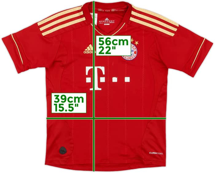2011-13 Bayern Munich Home Shirt - 5/10 - (S.Boys)