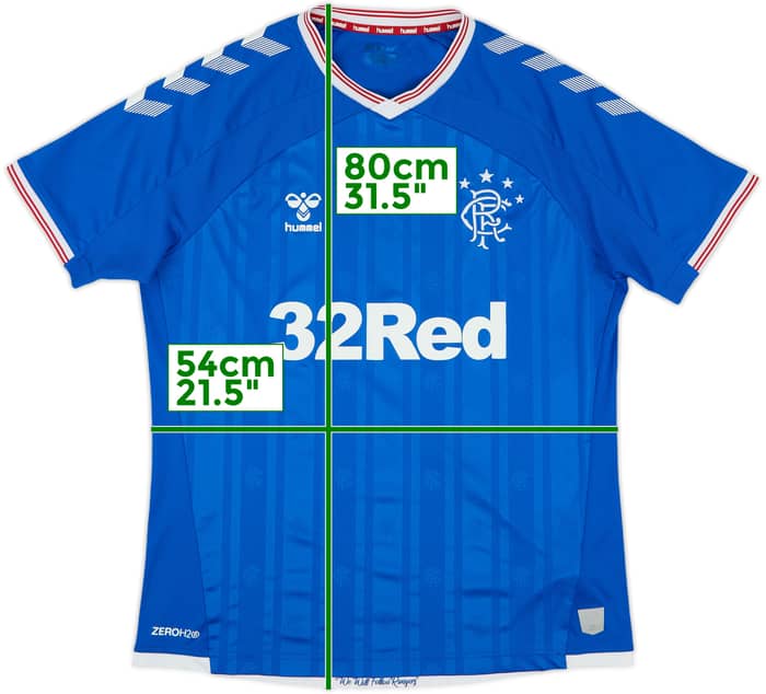 2019-20 Rangers Home Shirt - 8/10 - (XL)