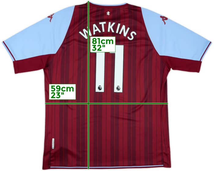 2021-22 Aston Villa Home Shirt Watkins #11 - 10/10 - (XXL)