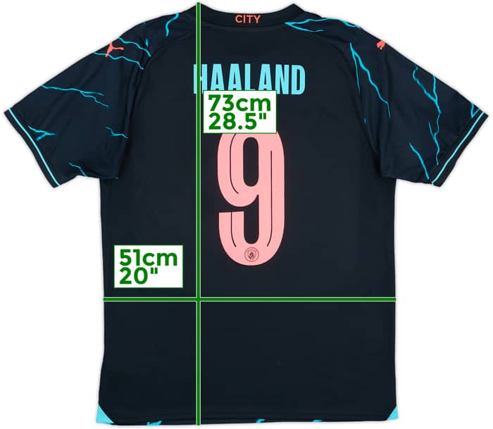 2023-24 Manchester City Third Shirt Haaland #9 - 10/10 - (M)