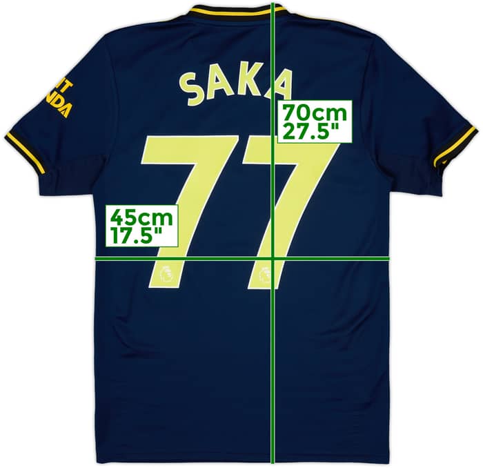 2019-20 Arsenal Third Shirt Saka #77 - 9/10 - (XS)
