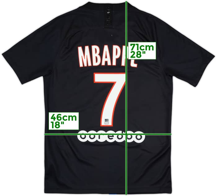 2019-20 Paris Saint-Germain Fourth Shirt Mbappe #7 - 10/10 - (S)