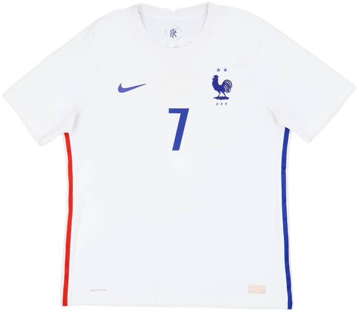2020-21 France Authentic Away Shirt Griezmann #7 - 8/10 - (L)