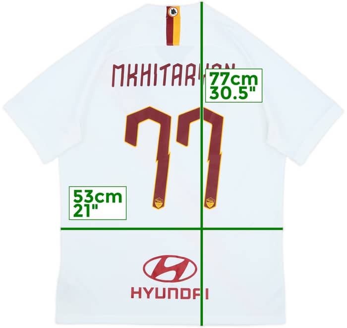 2019-20 Roma Away Shirt Mkhitaryan #77 - 10/10 - (L)