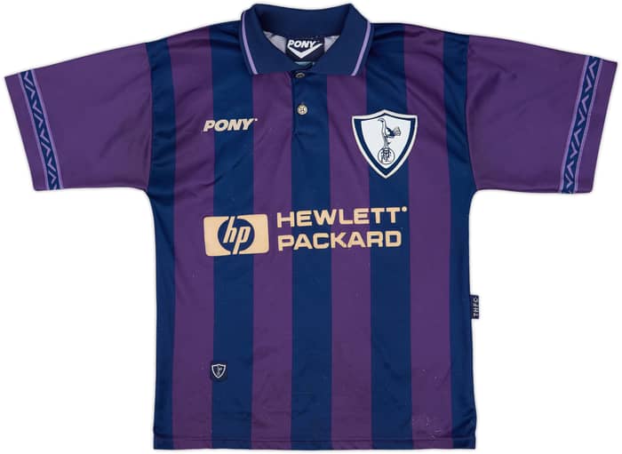 1995-97 Tottenham Away Shirt Sheringham #10 - 7/10 - (S)