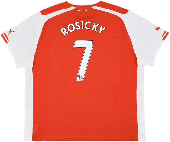 2014-15 Arsenal Home Shirt Rosicky #7 - 9/10 - (3XL)