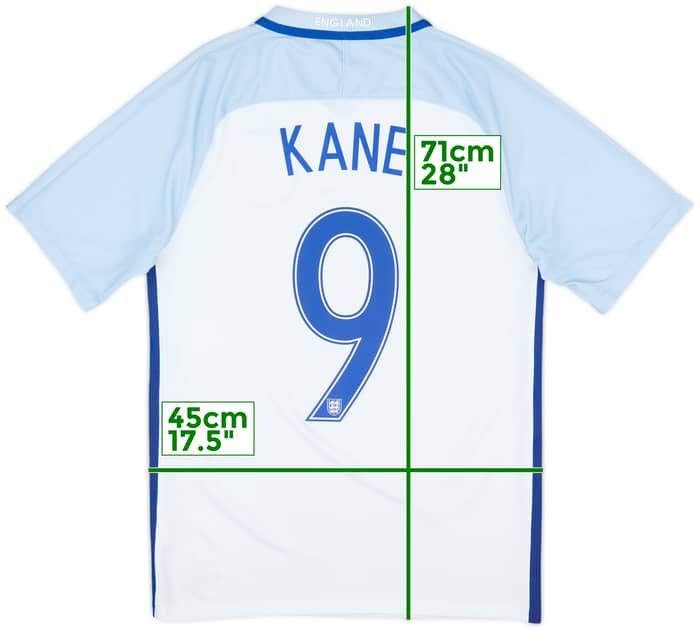 2016-17 England Home Shirt Kane #9 - 6/10 - (S)
