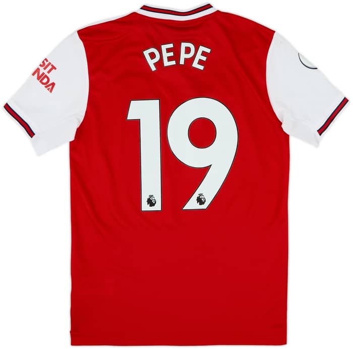 2019-20 Arsenal Home Shirt Pepe #19 - 9/10 - (XS)