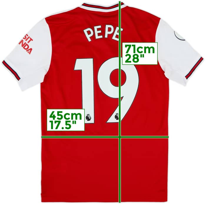 2019-20 Arsenal Home Shirt Pepe #19 - 9/10 - (XS)