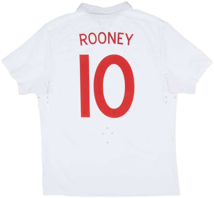 2009-10 England Home Shirt Rooney #10 - 7/10 - (L)