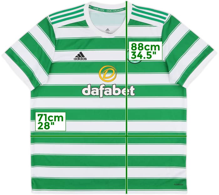 2021-22 Celtic Home Shirt - 7/10 - (XXL)