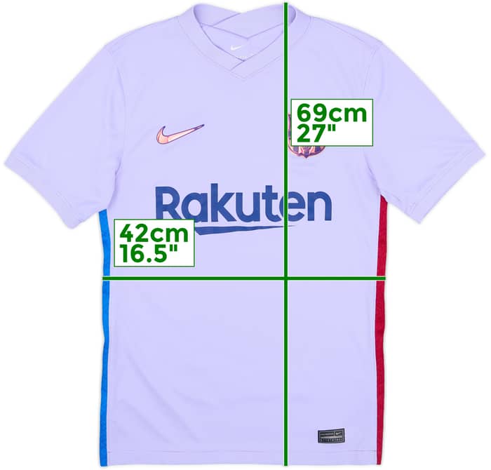 2021-22 Barcelona Away Shirt - 10/10 - (XS)